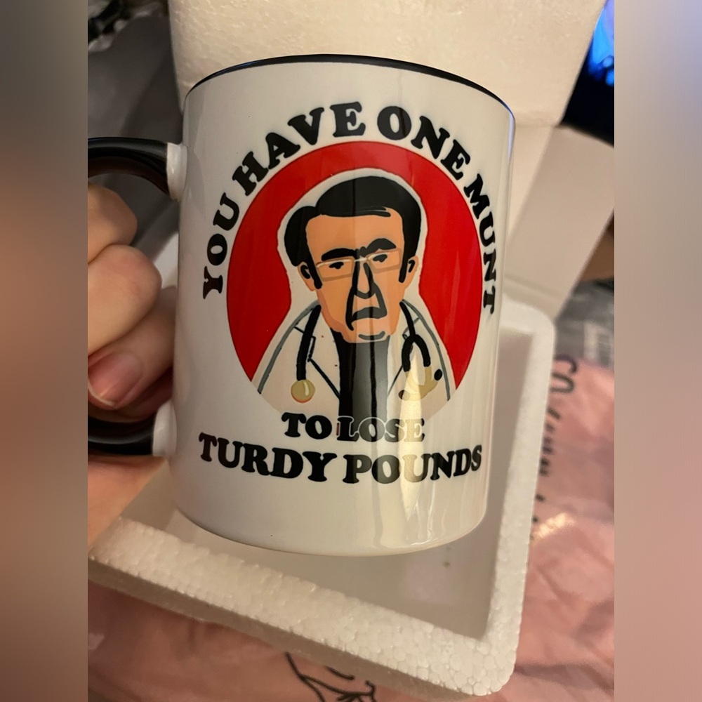 NWT Dr. Nowzaradan Mug “You Have One Month To Lose Thirty Pounds”